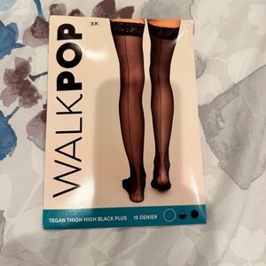 Walk Pop Black Thigh Highs brand new plus size 3X